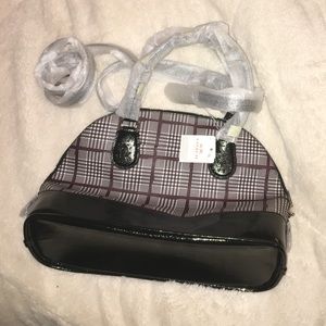 Coach Glen plaid Cora Dome Satchel